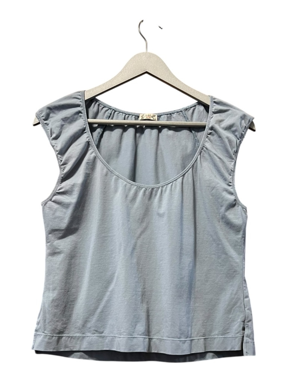 Free People Intimately Blue Gray Flutter Sleeve Top – Large